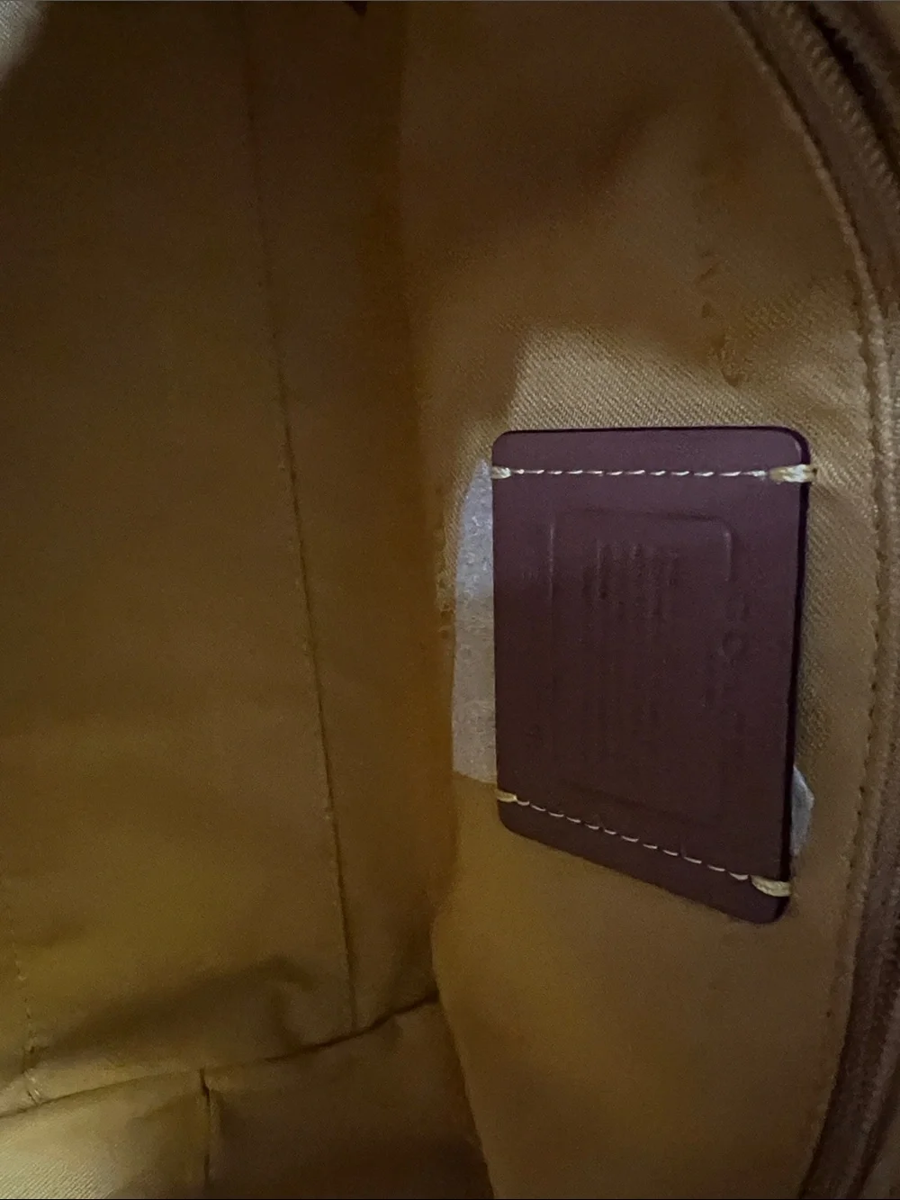 Coach Pebbled Leather Satchel in Mustard